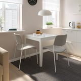 UDMUND Chair, white/Viarp beige/brown