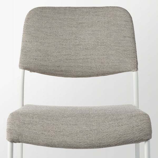 UDMUND Chair, white/Viarp beige/brown