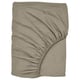 Option: ULLVIDE Fitted sheet, grey-beige, 160x200 cm