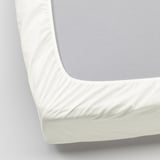 ULLVIDE Fitted sheet, white, 90x200 cm