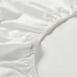 ULLVIDE Fitted sheet, white, 90x200 cm