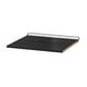 UTRUSTA shelf, black, rectangular, with ventilation grille, 25-year guarantee.