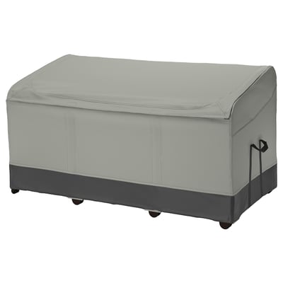 VÄTTERSÖ Storage box, outdoor, dark grey, 156x72x79 cm