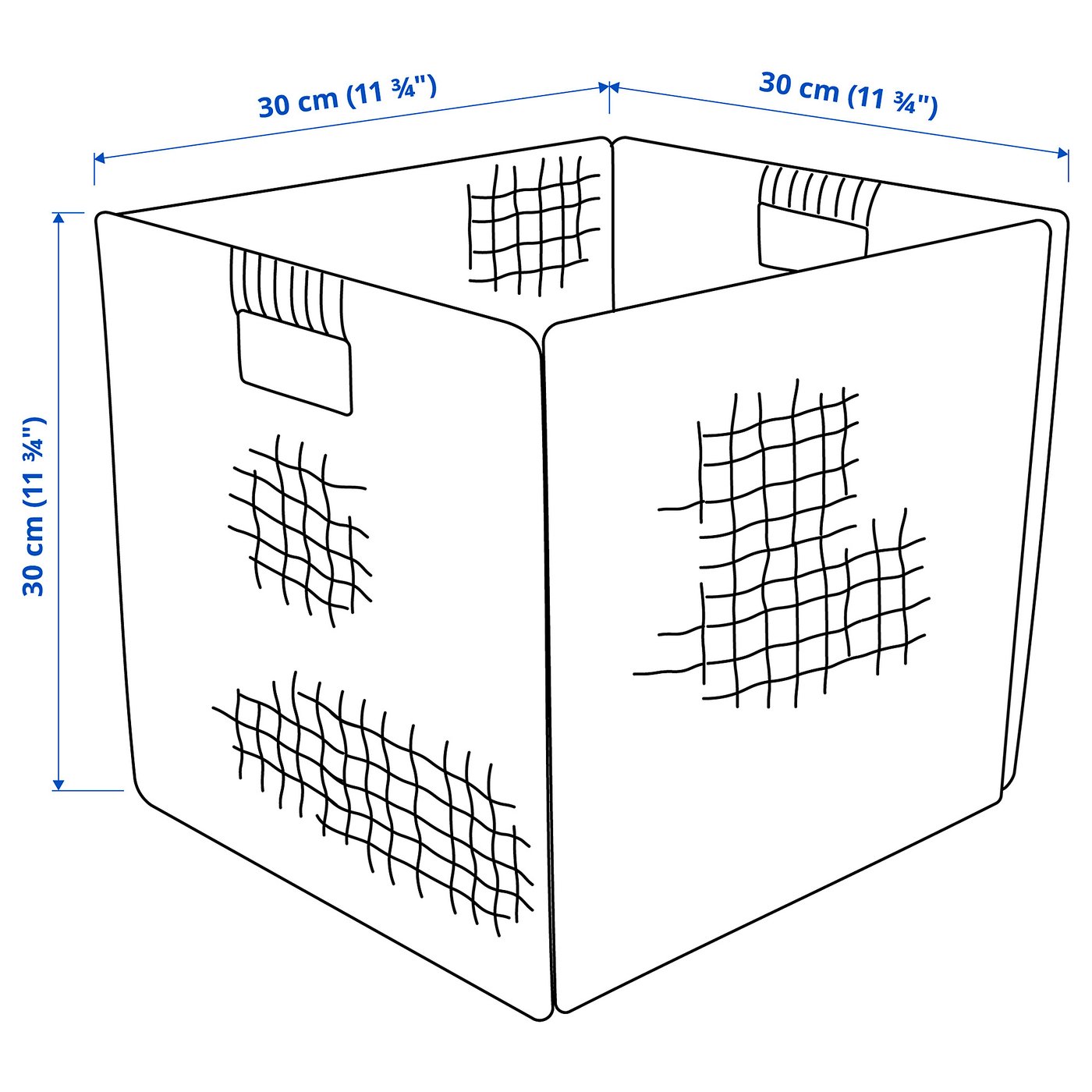 VÄXTHUS سلة, بيج, ‎30x30x30 سم‏ IKEA