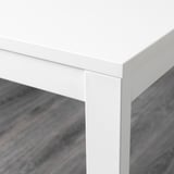 VANGSTA / KÄTTIL Table and 4 chairs, white/Knisa light grey, 120/180 cm