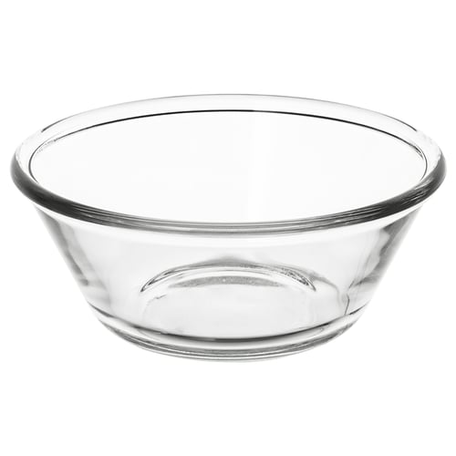 VARDAGEN clear glass bowl, round, simple, timeless design.