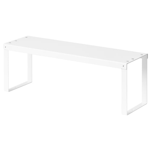 VARIERA white metal shelf insert, simple design, ideal for cabinet storage.