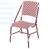 VASSHOLMEN Chair, in/outdoor, red/white