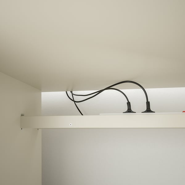 VEBJÖRN Desk, beige, 140x60 cm