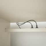 VEBJÖRN Desk, beige, 140x60 cm