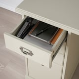 VEBJÖRN Desk, beige, 140x60 cm