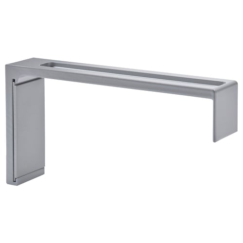 VIDGA silver aluminium u-shaped wall fitting, minimalist design.