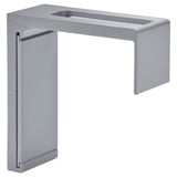 VIDGA Wall fitting, silver-colour, 6 cm