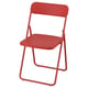 VIHALS Folding chair, red