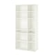Option: VIHALS Shelving unit with 10 shelves, white, 95x37x200 cm