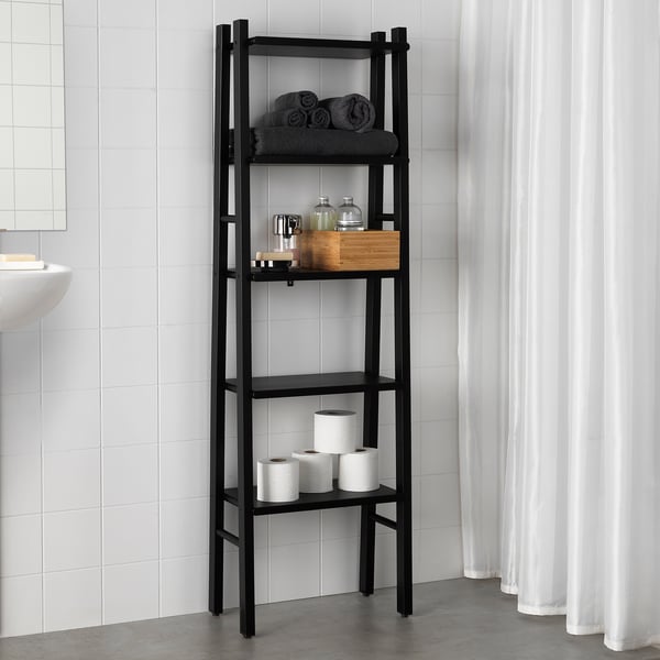 VILTO Shelving unit, black, 46x150 cm