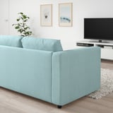 VIMLE Corner sofa, 4-seat, Saxemara light blue