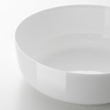 VITBLECKA Serving bowl, white, 22 cm
