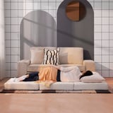 VITHÄLL Mattress/pouffe, extra firm/Vissle grey, 80x200 cm