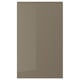 VOXTORP Door, high-gloss dark grey-brown, 60x100 cm