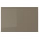 VOXTORP Door, high-gloss dark grey-brown, 60x40 cm