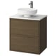 Bany modern: ÄNGSJÖN, marró, de paret, lavabo de marbre, aixeta cromada, disseny minimalista.