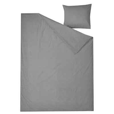 Gran conjunt nòrdic gris, cotó suau, estil minimalista.