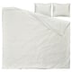 BANDKNIPPE Funda nòrdica+2 fundes coixí, blanc/verd, 240x220/50x60 cm
