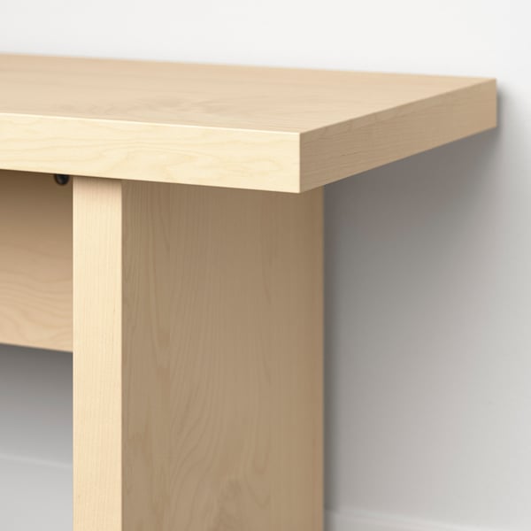 BERGSHYTTAN / BERGSHYTTAN Taula amb 2 bancs, efecte tint fullola de bedoll/efecte tint fullola de bedoll, 240x93 cm