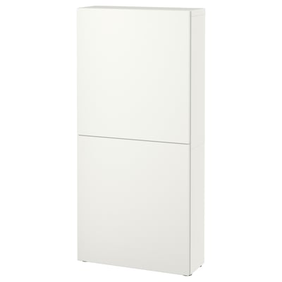 Armari de paret BESTÅ blanc, elegant disseny rectangular modern amb dues portes.