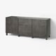 BESTÅ Emmagatzematge amb calaixos, gris fosc/Kallviken/Stubbarp gris fosc, 180x42x74 cm