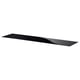 Prestatge de vidre negre Ikea BESTÅ de disseny rectangular i elegant.