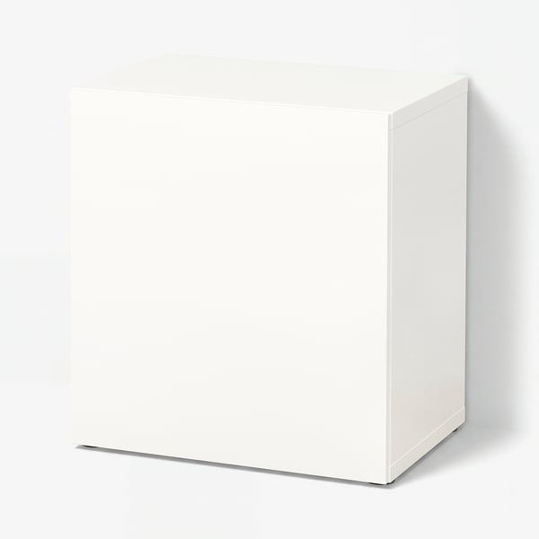 BESTÅ Prestatgeria amb porta, blanc/Lappviken blanc, 60x42x64 cm