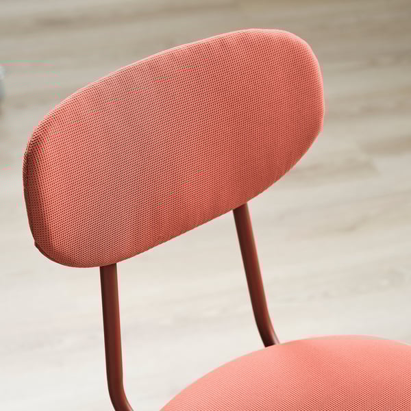 DOCKSTA / SANDSBERG Taula i 4 cadires, blanc/Remmarn vermell marró, 103 cm