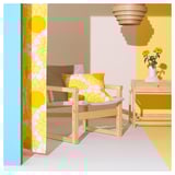 DYKARKLOCKA / HAVSDJUP Llum de sostre, fullola roure tint blanc/blanc, 40 cm