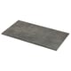 Un taulell laminat rectangular gris fosc EKBACKEN amb vores llises.