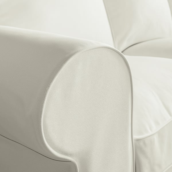 EKTORP Sofà de 3 places amb chaise longue, Blekinge blanc