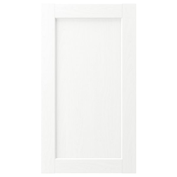 Porta de l'armari blanc ENKÖPING, disseny clàssic amb gra de fusta subtil, forma quadrada, superfície llisa.