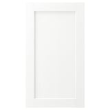 Porta de l'armari blanc ENKÖPING, disseny clàssic amb gra de fusta subtil, forma quadrada, superfície llisa.