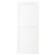 Una porta d'armari ENKÖPING blanca amb un disseny senzill i rectangular. La porta té una textura de fusta vertical i està emmarcada, donant-li un aspecte clàssic.