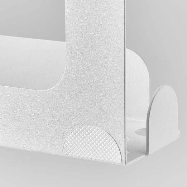 ENUDDEN Prestatge penjar dutxa amb ganxos, blanc, 31x9x51 cm