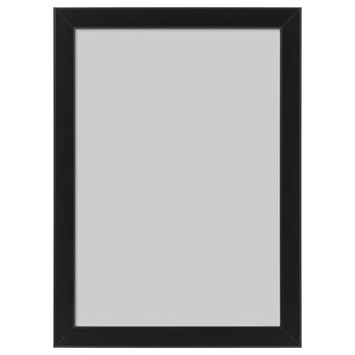 Marc FISKBO negre, rectangular, disseny senzill, segur per a habitacions infantils.