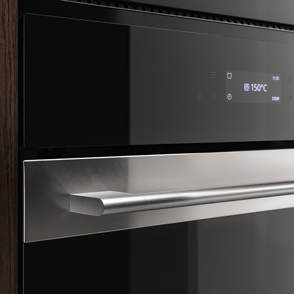 FRILLESBO Forn de convecció forçada, funció de vapor complet funció de fregidora d'aire/color acer inoxidable IKEA 700