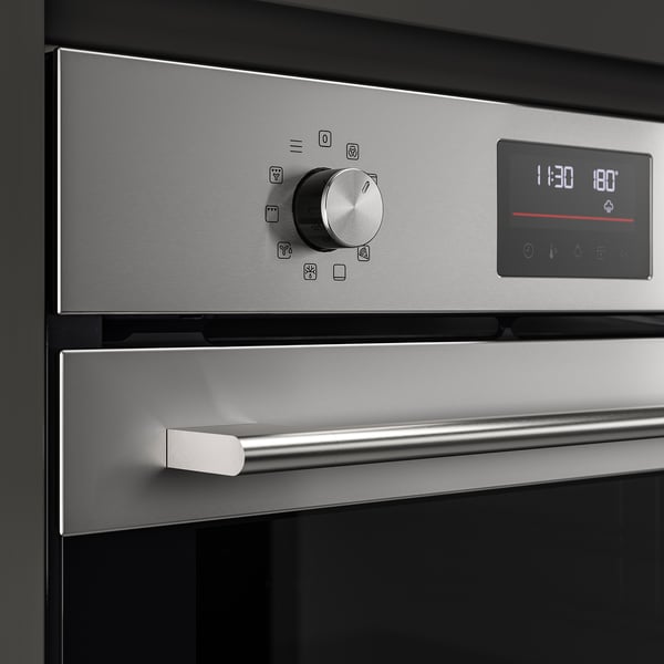 FRILLESBO Forn de convecció forçada, mida compacta funció de pastisseria/color acer inoxidable IKEA 500