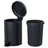GANSJÖN Galleda de les escombraries, negre, 3 l
