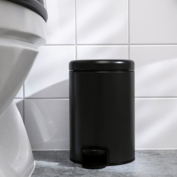 GANSJÖN Galleda de les escombraries, negre, 3 l