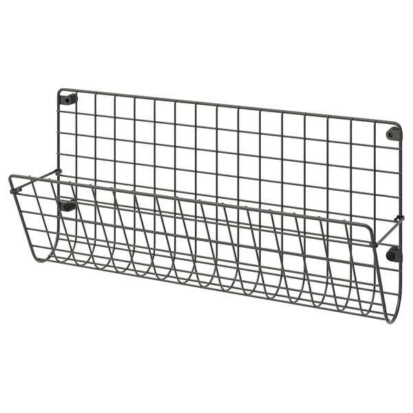 GREJIG Emmagatzematge de paret, gris, 58x17x28 cm