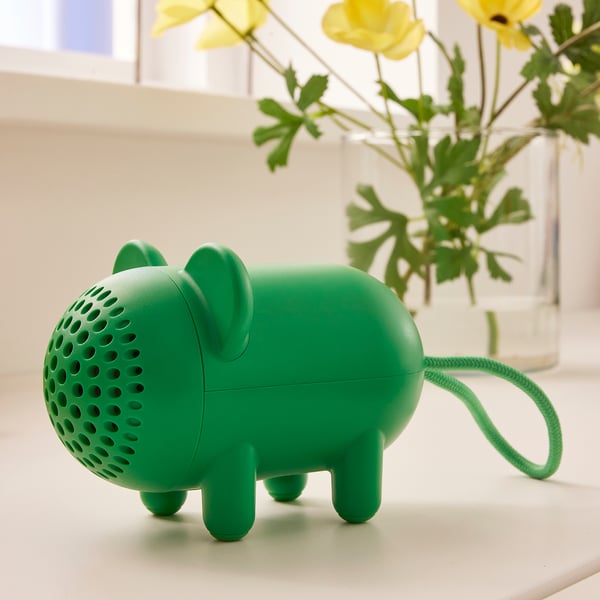 GREJSIMOJS Altaveu portàtil Bluetooth, ratolí/verd