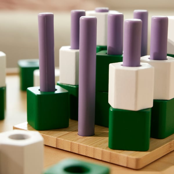 GREJSIMOJS Tauler per jugar, tres en ratlla/multicolor