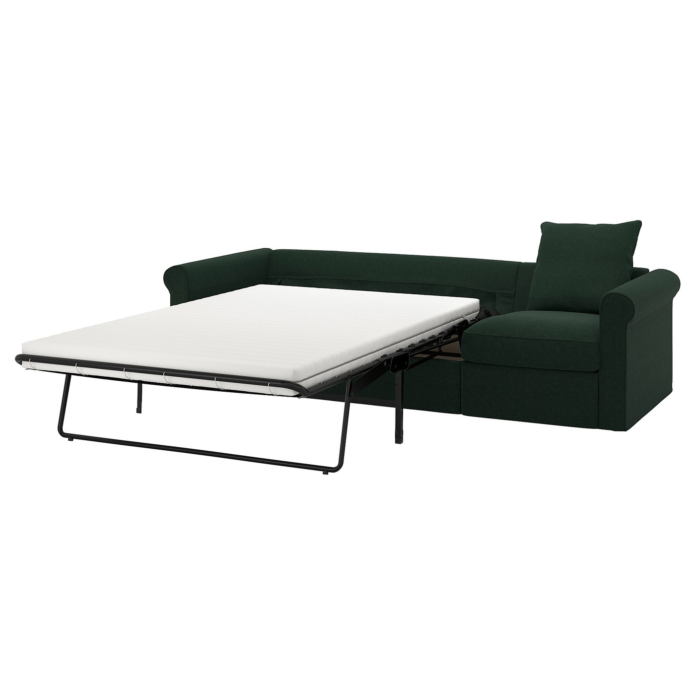 GRÖNLID Sofà llit, 3 places, Tallmyra verd fosc IKEA